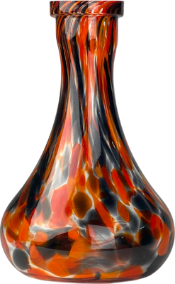 Колба для кальяна VESSEL Drop (черный/красный/крошка)