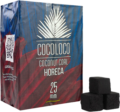 Уголь для кальяна Cocoloco Хорека 25мм (72шт/1кг)
