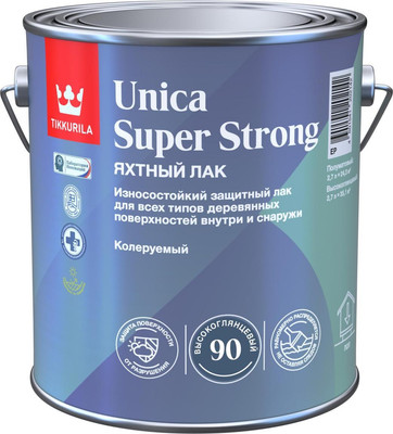 Лак Tikkurila Unica Super Strong EP (2.7л, полуматовый)