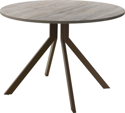 Обеденный стол AMC Elite Е18(900) D1 (коричневый/Дуб уайт-ривер песочно-бежевый)