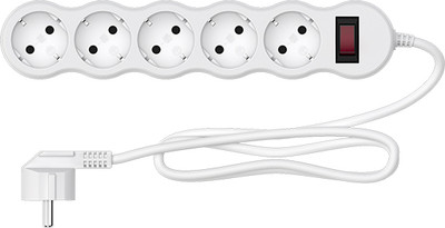 Сетевой фильтр Maxvi SP-218 (1,8м, белый)