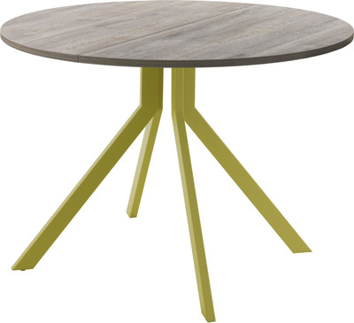 Обеденный стол AMC Elite Е18(900) D1 (золото/дуб уайт-ривер песочно-бежевый)