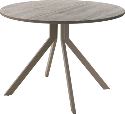 Обеденный стол AMC Elite Е18(800) D1 (капучино/дуб уайт-ривер песочно-бежевый)