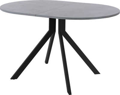Обеденный стол AMC Elite Е18(1100) D3 (черный/бетон чикаго светло-серый)
