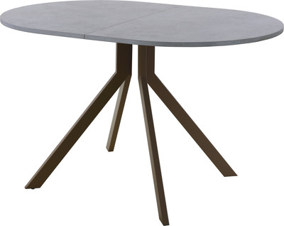 Обеденный стол AMC Elite Е18(1100) D3 (коричневый/бетон чикаго светло-серый)