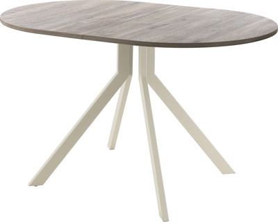 Обеденный стол AMC Elite Е18(1100) D3 (бежевый/дуб уайт-ривер песочно-бежевый)