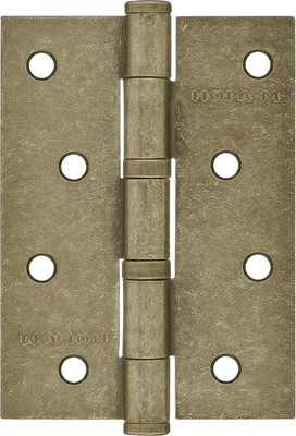 Комплект петель дверных Нора-М 4-2ВВ FHP 100x75x2.5 универсальная (застаренная бронза)