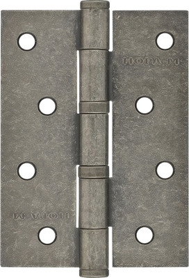 Комплект петель дверных Нора-М 4-2ВВ FHP 100x75x2.5 универсальная (застаренное серебро)