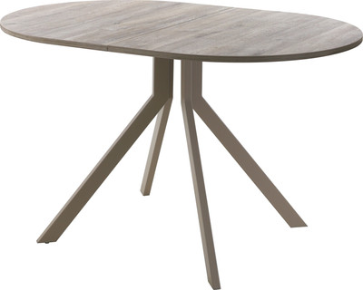 Обеденный стол AMC Elite Е18(1100) D3 (капучино/дуб уайт-ривер песочно-бежевый)