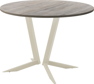 Обеденный стол AMC Elite Е19(900) D1 (бежевый/дуб уайт-ривер песочно-бежевый)