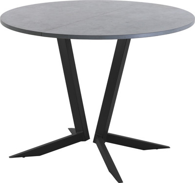 Обеденный стол AMC Elite Е19(800) D1 (черный/бетон чикаго светло-серый)