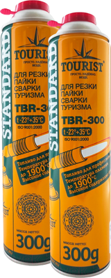 Газовый баллон туристический Tourist Standard TBR-300 (2шт)