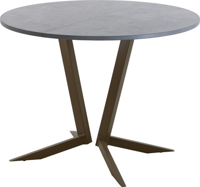 Обеденный стол AMC Elite Е19(800) D1 (коричневый/бетон чикаго светло-серый)
