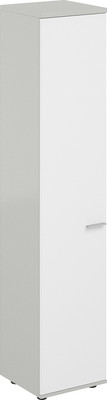Шкаф Norden Левый 60x60x195.5 / SG.823.SH.WH.L (серый бархат/белый)