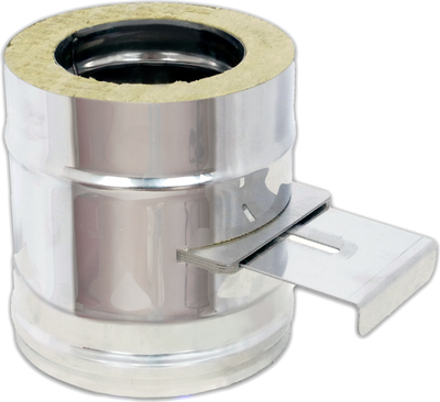 Шибер для труб Везувий Сэндвич AISI 430/0.8мм д.150х220 L-0.2м