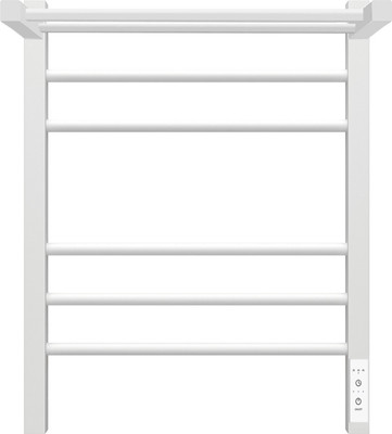 Полотенцесушитель электрический GRANULA Квадро Сплит 50х60 (с полкой, терморегулятор, белый)