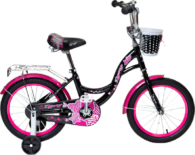 Детский велосипед ZigZag Girl 20 / ZG-2035 (черный/малиновый, разобранный, в коробке)