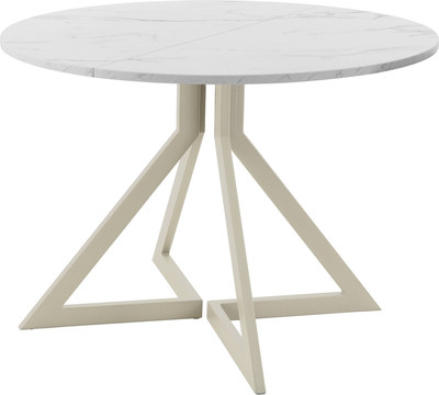 Обеденный стол AMC Elite Е20(800) D1 (бежевый/мрамор кристалл)