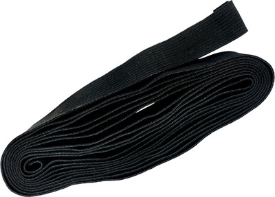 Тесьма для шитья Мегакорд Вязаная эластичная 20мм / 010587 (3м, черный)