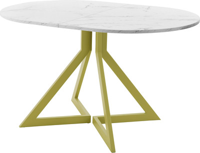 Обеденный стол AMC Elite Е20(1100) D3 (золото/мрамор кристалл)