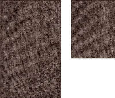 Набор ковриков для ванной и туалета Shengrong Textile Twist / 60x100+50x60-BROWN-twist