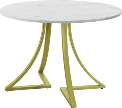 Обеденный стол AMC Elite Е24(800) D1 (золото/мрамор кристалл)