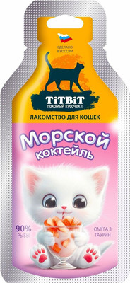 Лакомство для кошек TiTBiT Морской коктейль / 1332 (15г)