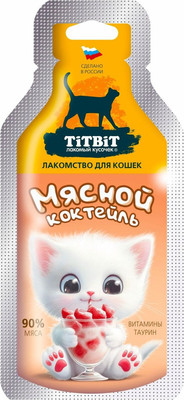 Лакомство для кошек TiTBiT Мясной коктейль / 1349 (15г)