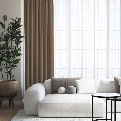 Штора Волшебная ночь Канвас 200x290 / 930774 (кофе)