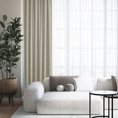 Штора Волшебная ночь Бархатный Блэкаут 150x270 / 930763 (туман)