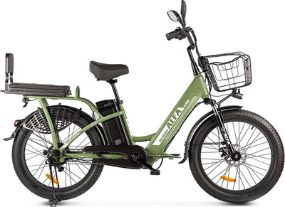 Электровелосипед Gelbert Alfa 3 Pro (зеленый)