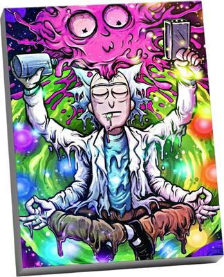 Картина по номерам Молли Многорукий Рик и Морти 40x50 / HR0259