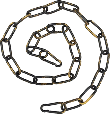 Удлинитель подвеса для светильника Евросвет 10304 (1м, 2 карабина, черный/золото)