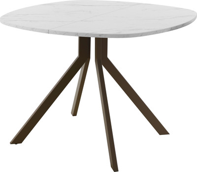 Обеденный стол AMC Elite / Е18(900) D7 (коричневый/мрамор кристалл)