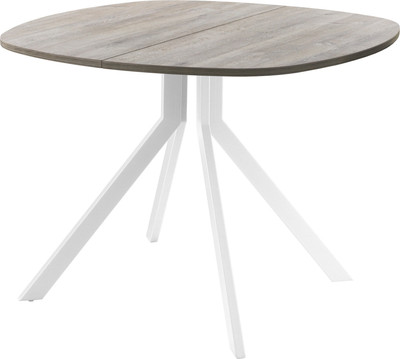 Обеденный стол AMC Elite / Е18(900) D7 (белый/дуб уайт-ривер песочно-бежевый)