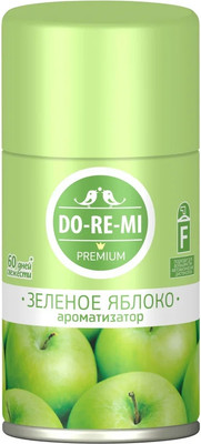 Сменный блок для освежителя воздуха DoReMi Premium. Зеленое яблоко 02.03.013.24 (250мл)