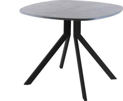 Обеденный стол AMC Elite / Е18(800) D7 (черный/бетон чикаго светло-серый)