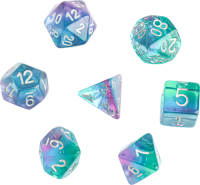 Набор кубиков для настольной игры Время игры Дайсы для ДнД Алмаз / 6935249 (7шт)