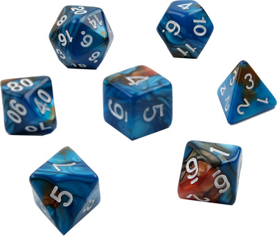 Набор кубиков для настольной игры Время игры Дайсы для ДнД / 9482841 (7шт)