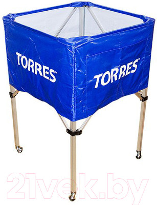 Тележка для волейбольных мячей Torres S11022 (синий/белый)