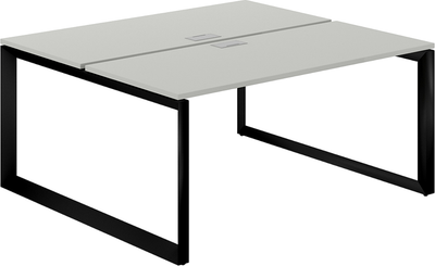 Комплект письменных столов Norden 160х143.8х75 / PR.246.SH.O59.BL (черный/серый бархат)