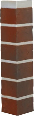 Угол для фасадной панели Альта-профиль Наружный Кирпич рустикальный 03 (0.47x0.1x0.028м)