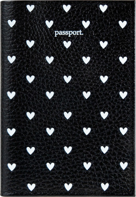 Обложка на паспорт Brauberg Сердечки / 238867 (черный)