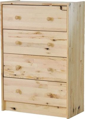 Комод Dipriz Раст 4 ящика с перегородками / Д.20091.1 (дикая сосна/без отделки)
