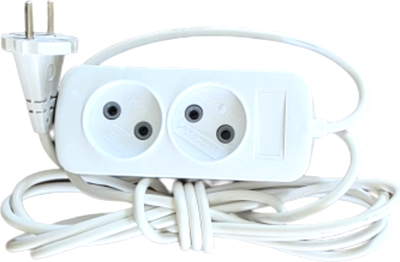 Удлинитель Тифлос У6-2-5м (белый)