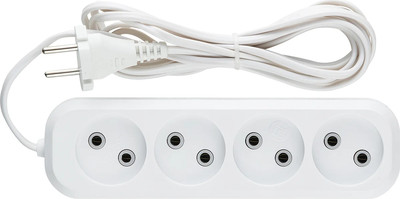 Удлинитель Тифлос У6-4-3м (белый)