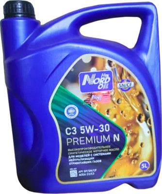 Моторное масло Nord Oil Premium N C3 5W30 SN/CF / NRL109 (5л)