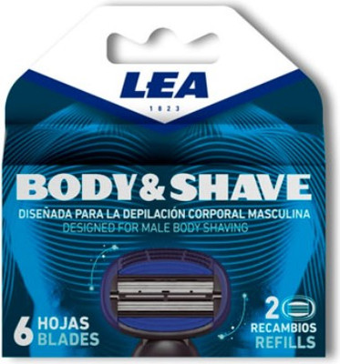 Набор сменных кассет LEA 6 Blades Male Depilation System