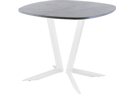 Обеденный стол AMC Elite Е19(900) D7 (белый/бетон чикаго светло-серый)