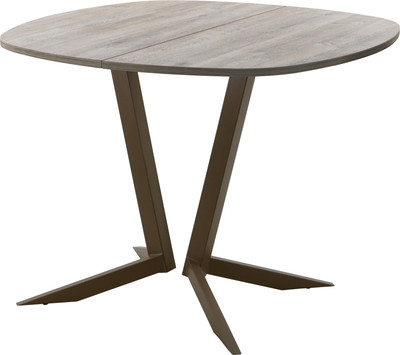 Обеденный стол AMC Elite Е19(800) D7 (коричневый/дуб уайт-ривер песочно-бежевый)